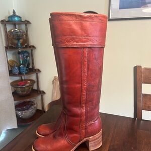 Frye Jean boots with Leather Interior and 2” heel, black label